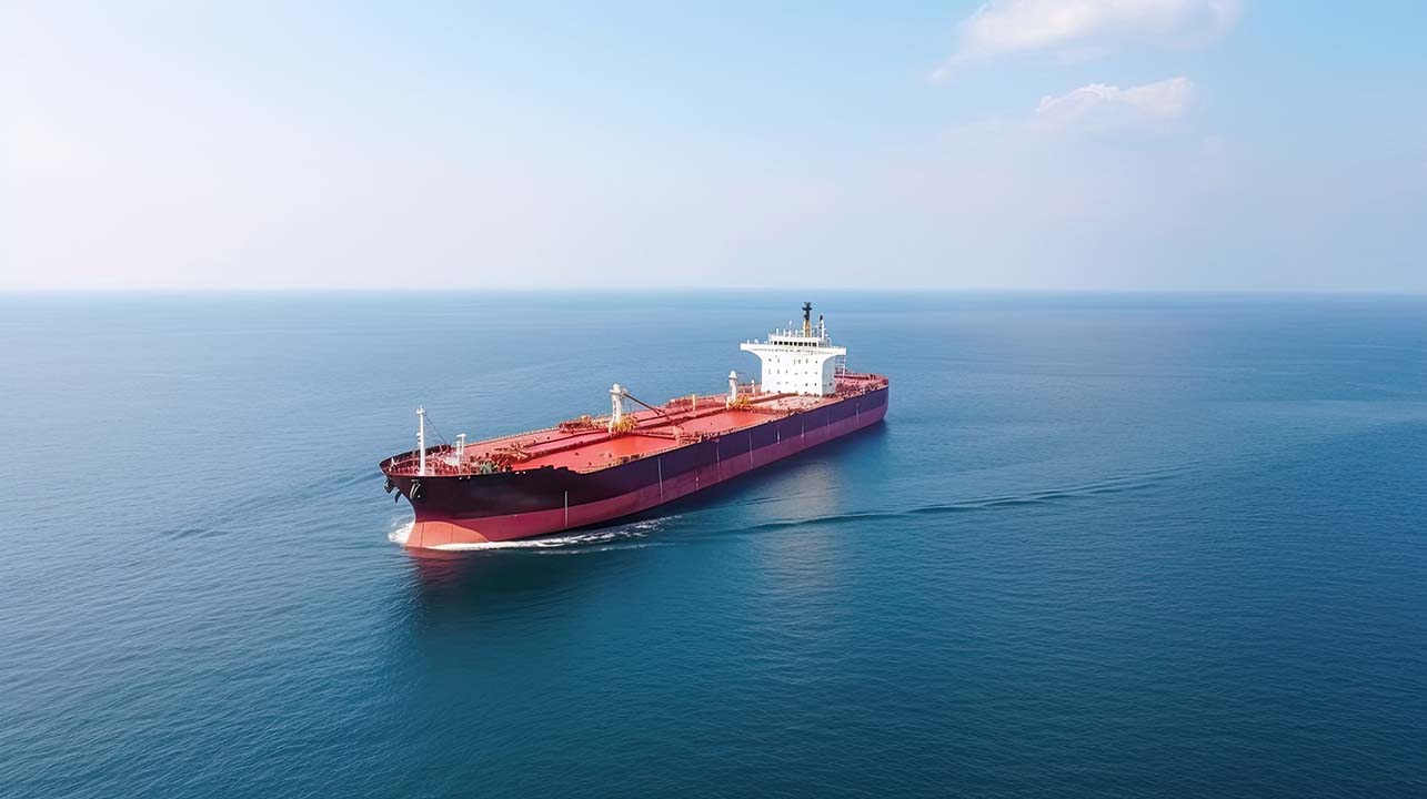 Meli ya mafuta ikisafiri katika njia ya bahari inayohusishwa na Mlango wa Hormuz