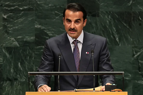 Emir wa Qatar Sheikh Tamim bin Hamad Al Thani akihutubia Baraza Kuu la Umoja wa Mataifa